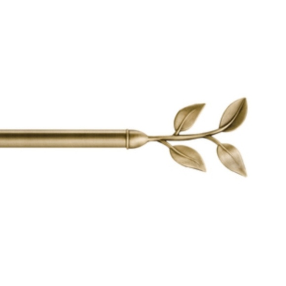 Styleselections Accents 28in 48in Antique Brass Steel Drapery